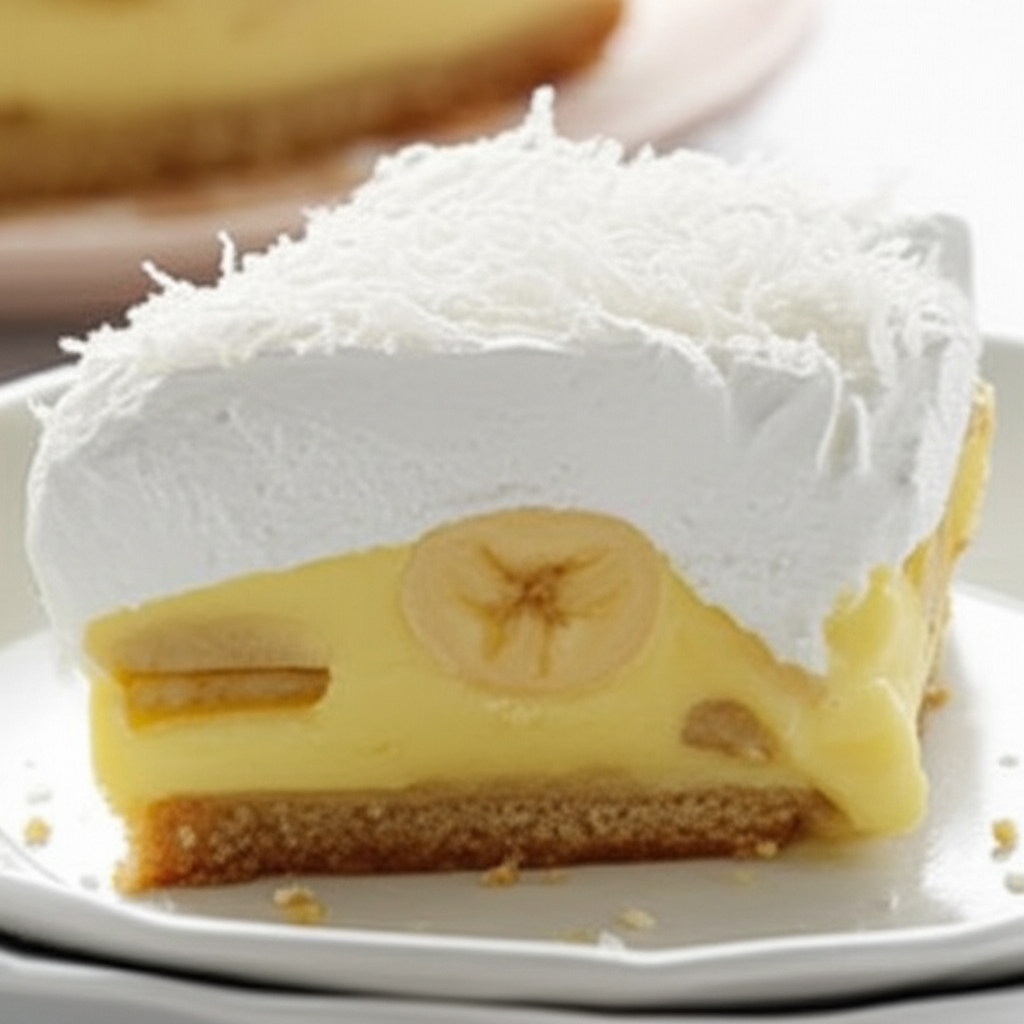 Banana Coconut Cream Dessert image