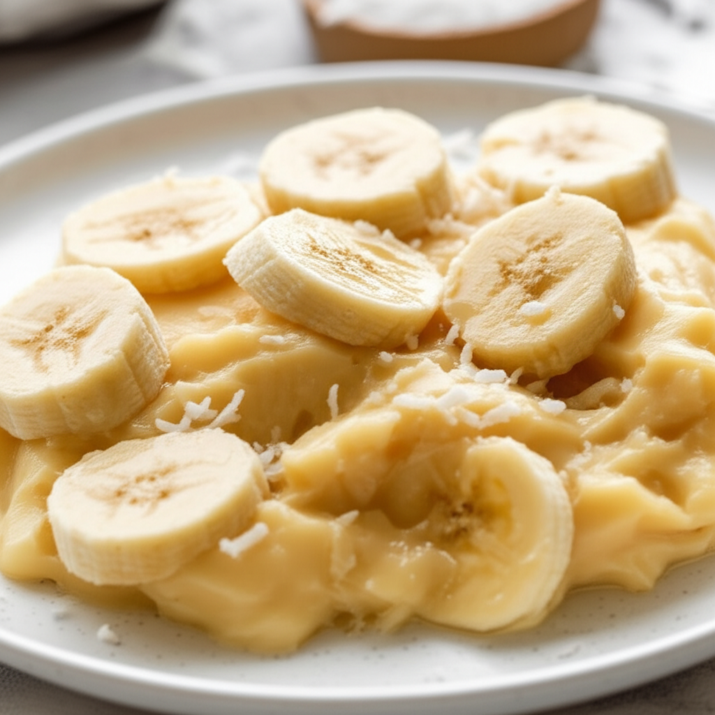 Banana Coconut Custard image