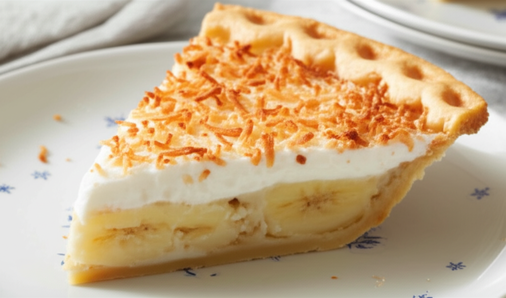 Banana Coconut Pie image