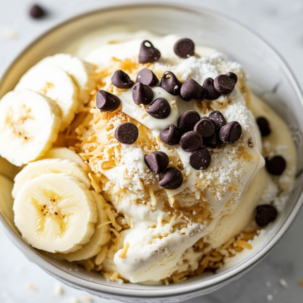 Banana Coconut Milk Freeze Dessert Non Dairy image