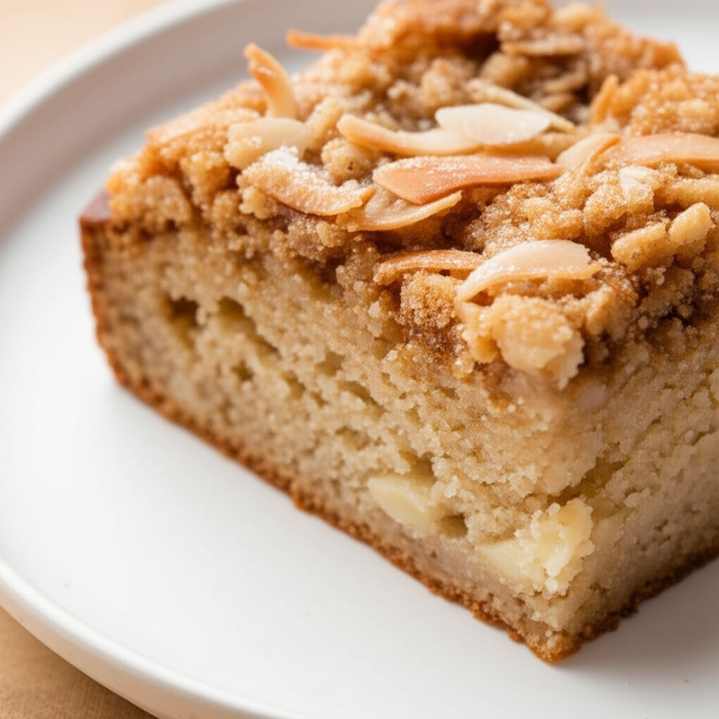 Banana Coffee Cake W Macadamia Coconut Streusel image