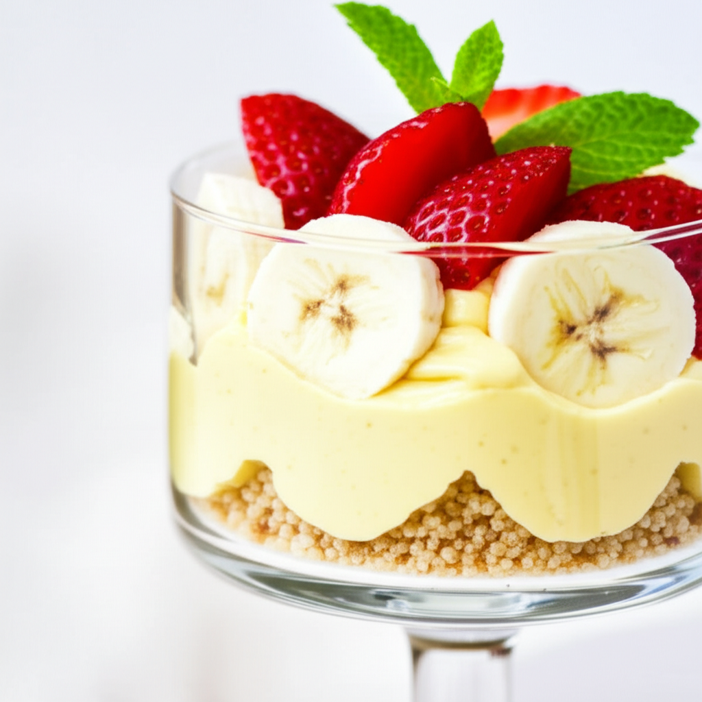 Banana Couscous Pudding And Fruit Parfait Ww Core image