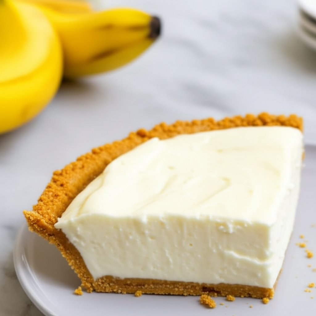 Banana Cream Cheese Pie image