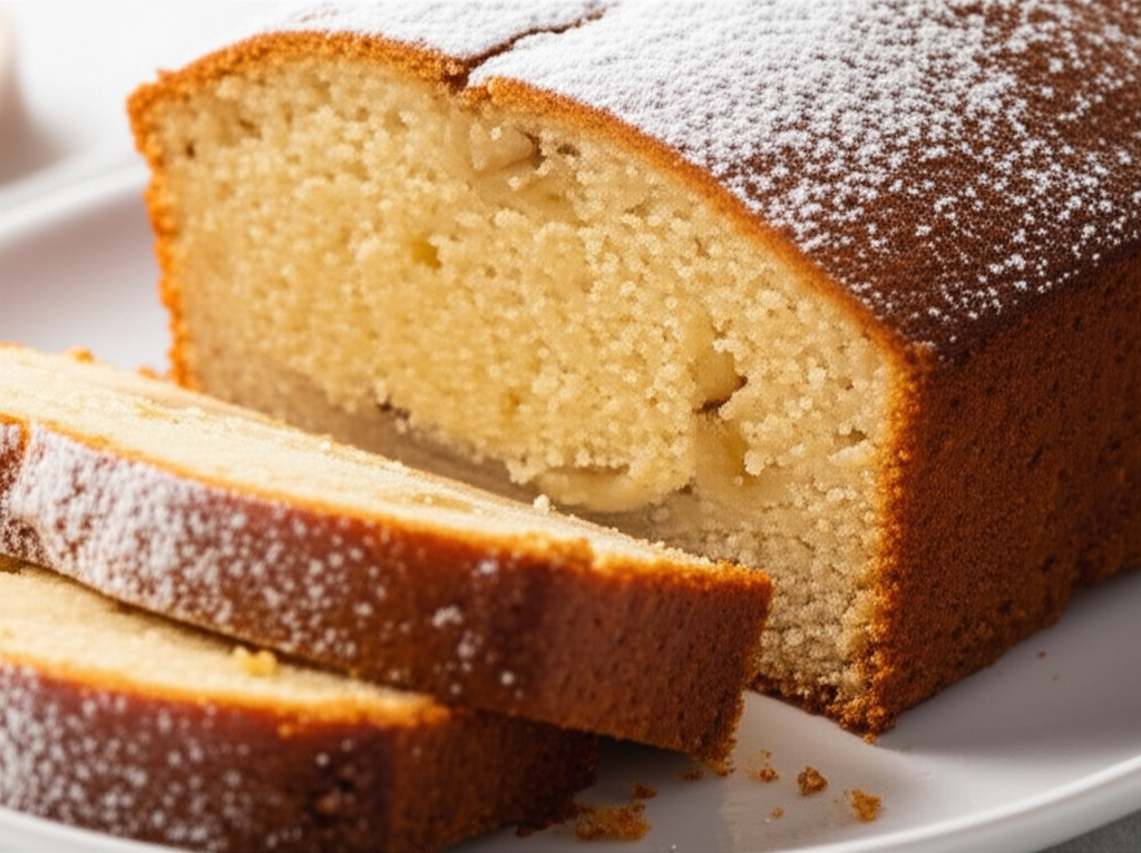 Banana Cream Cheese Pound Cake image