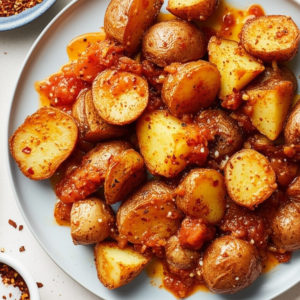 Potatoes With Spicy Tomato Sauce Tapas image