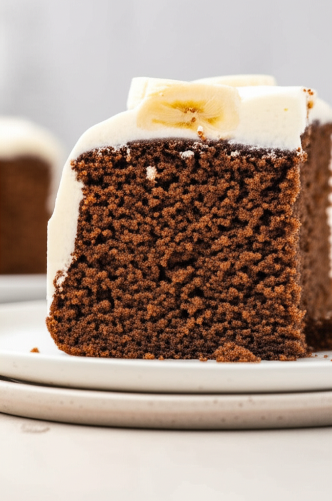 Banana Devils Food Cake image