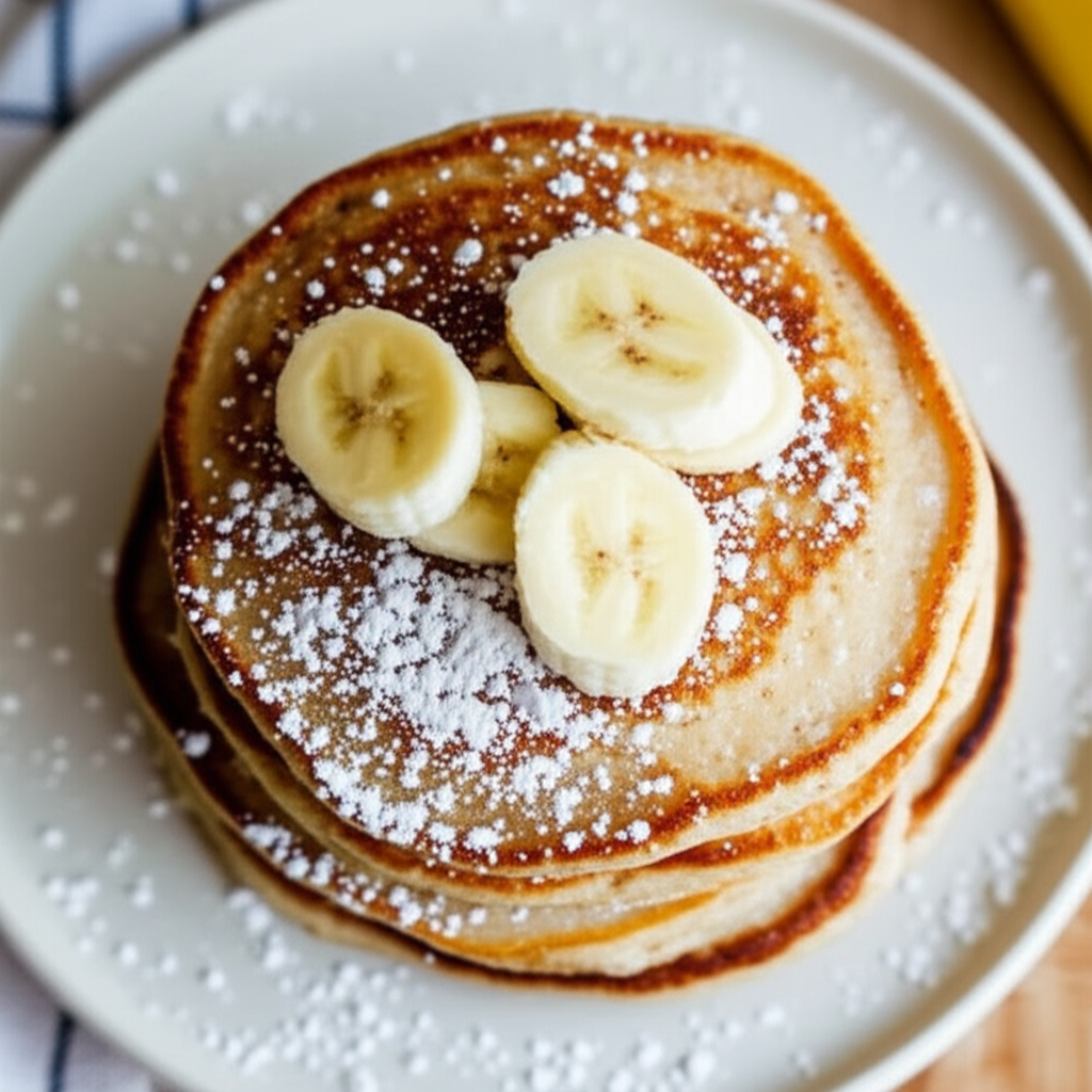 Banana Half Wheat Pancakes image