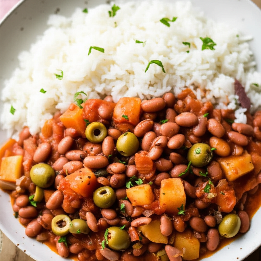 Puerto Rican Beans And Rice image