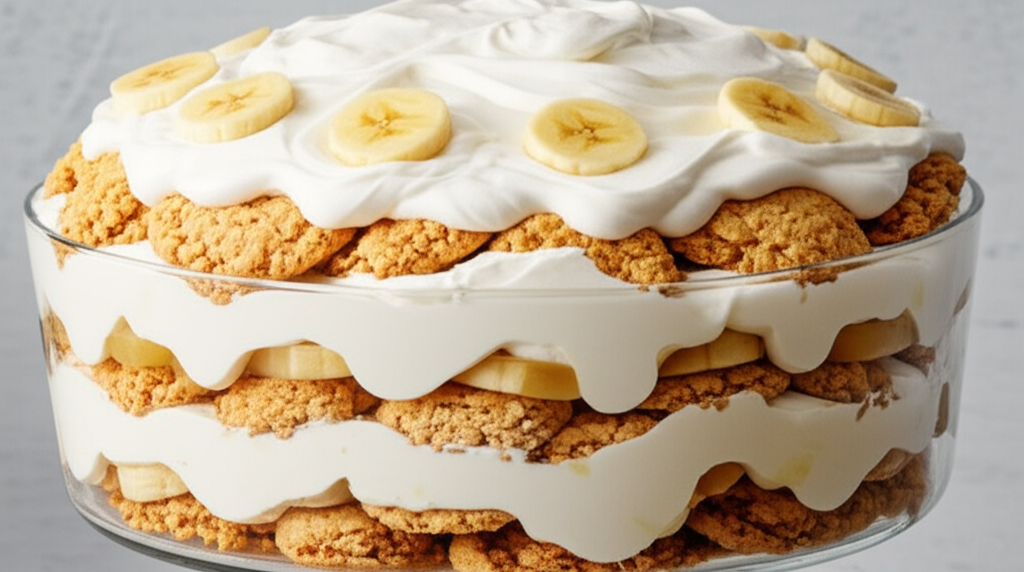 Banana Macaroon Trifle Dessert image