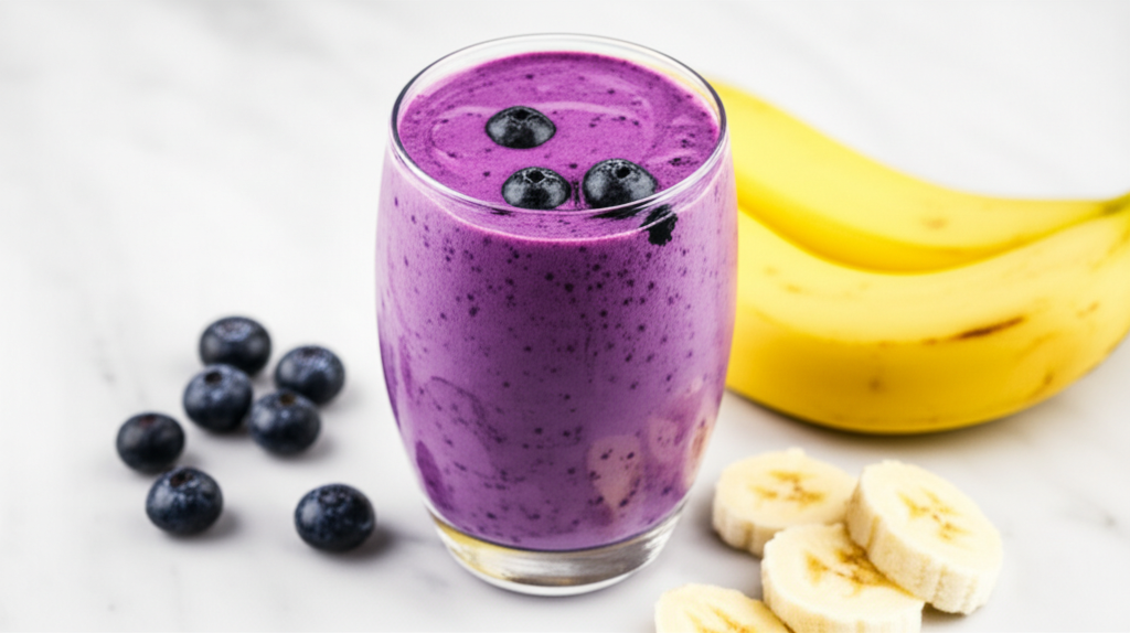 Banana Mango Blueberry Smoothie image