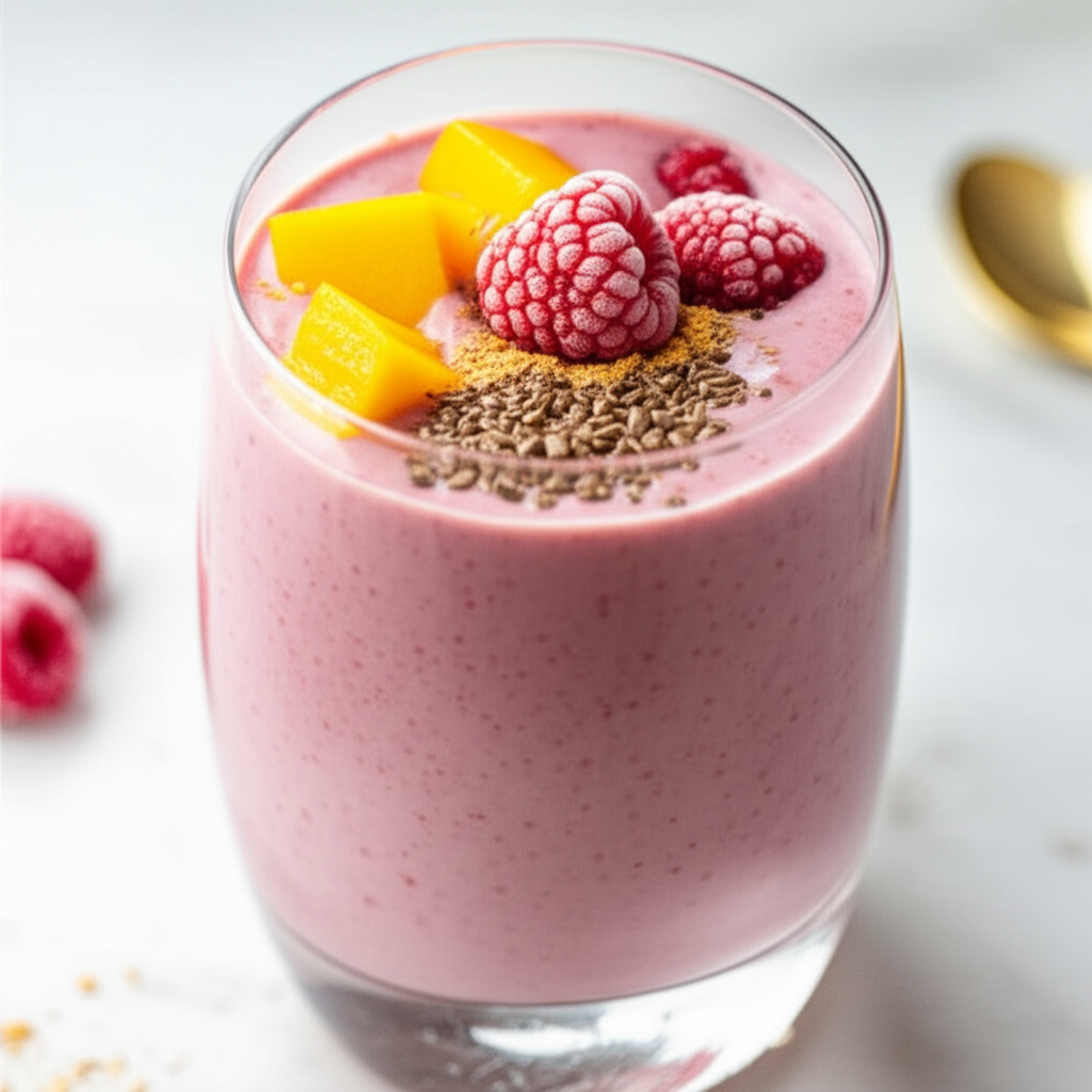 Banana Mango Raspberry Smoothie image