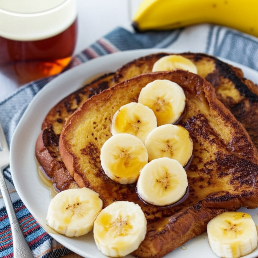 Banana Maple French Toast image