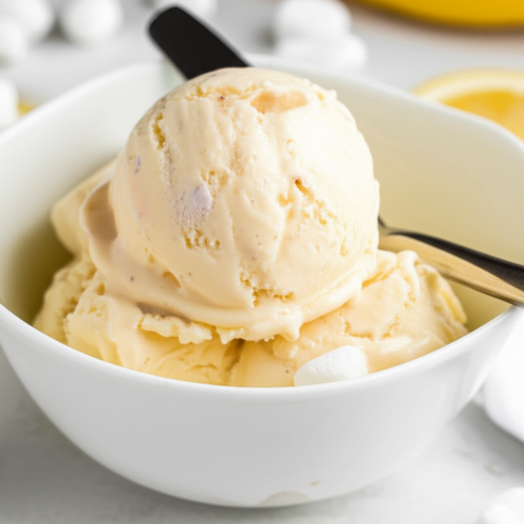 Banana Marshmallow Ice Cream Still Freeze image