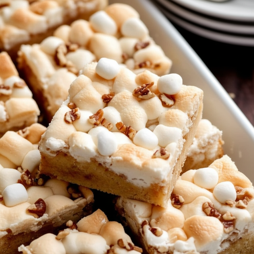 Banana Marshmallow Squares image