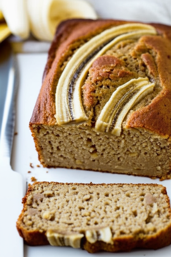 Banana Nut Bread Healthy Low Fat Low Sugar image