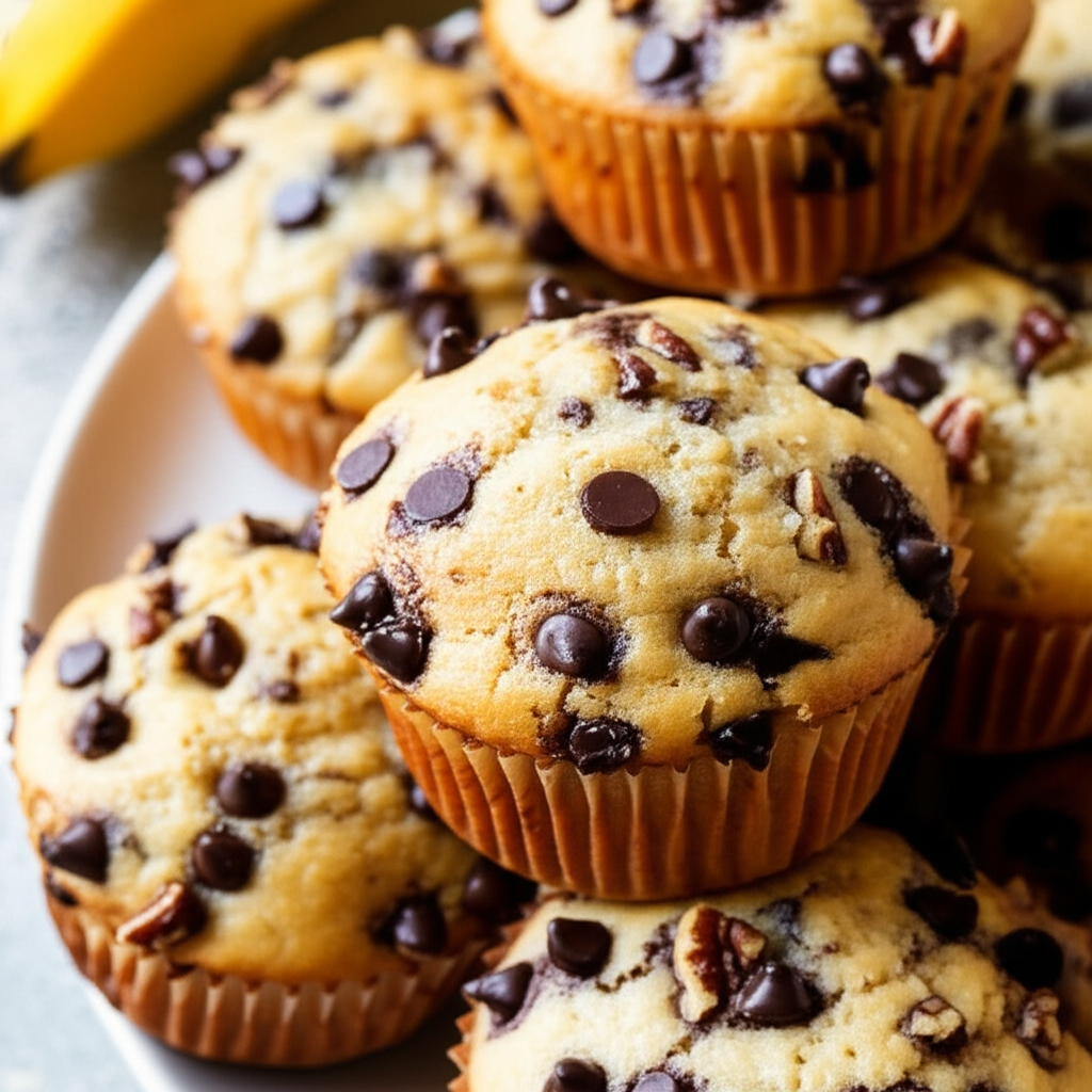 Banana Nut Chip Muffins image