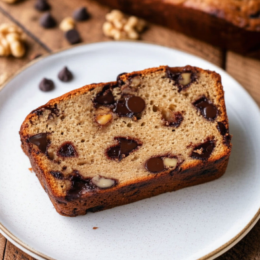 Banana Nut Chocolate Chip Bread image