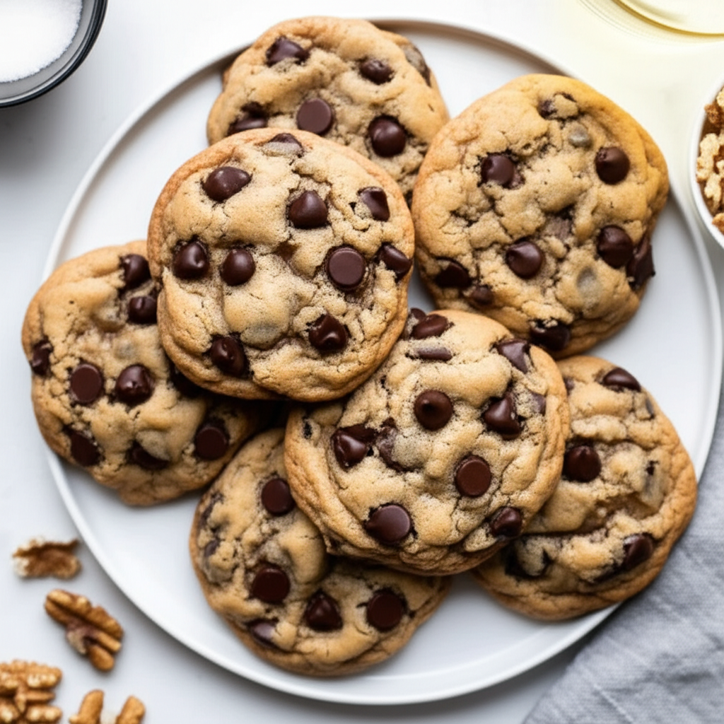 Banana Nut Chocolate Chip Cookies image