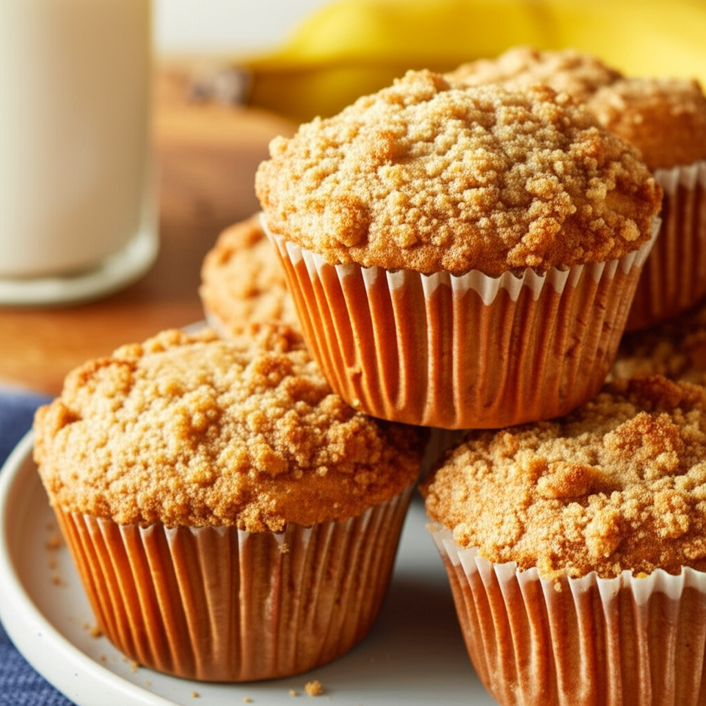 Banana Nut Crunch Muffins image