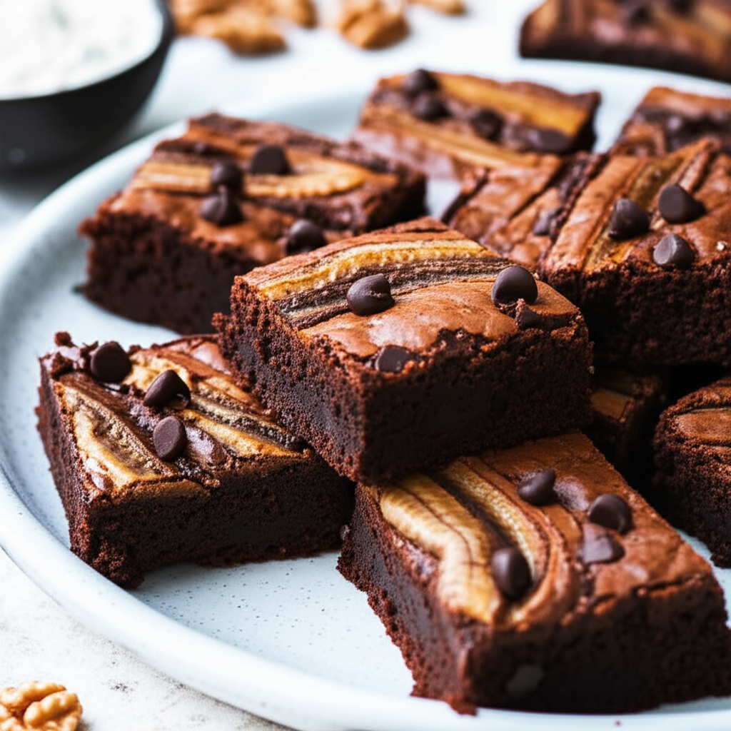 Banana Nut Fudge Brownies image