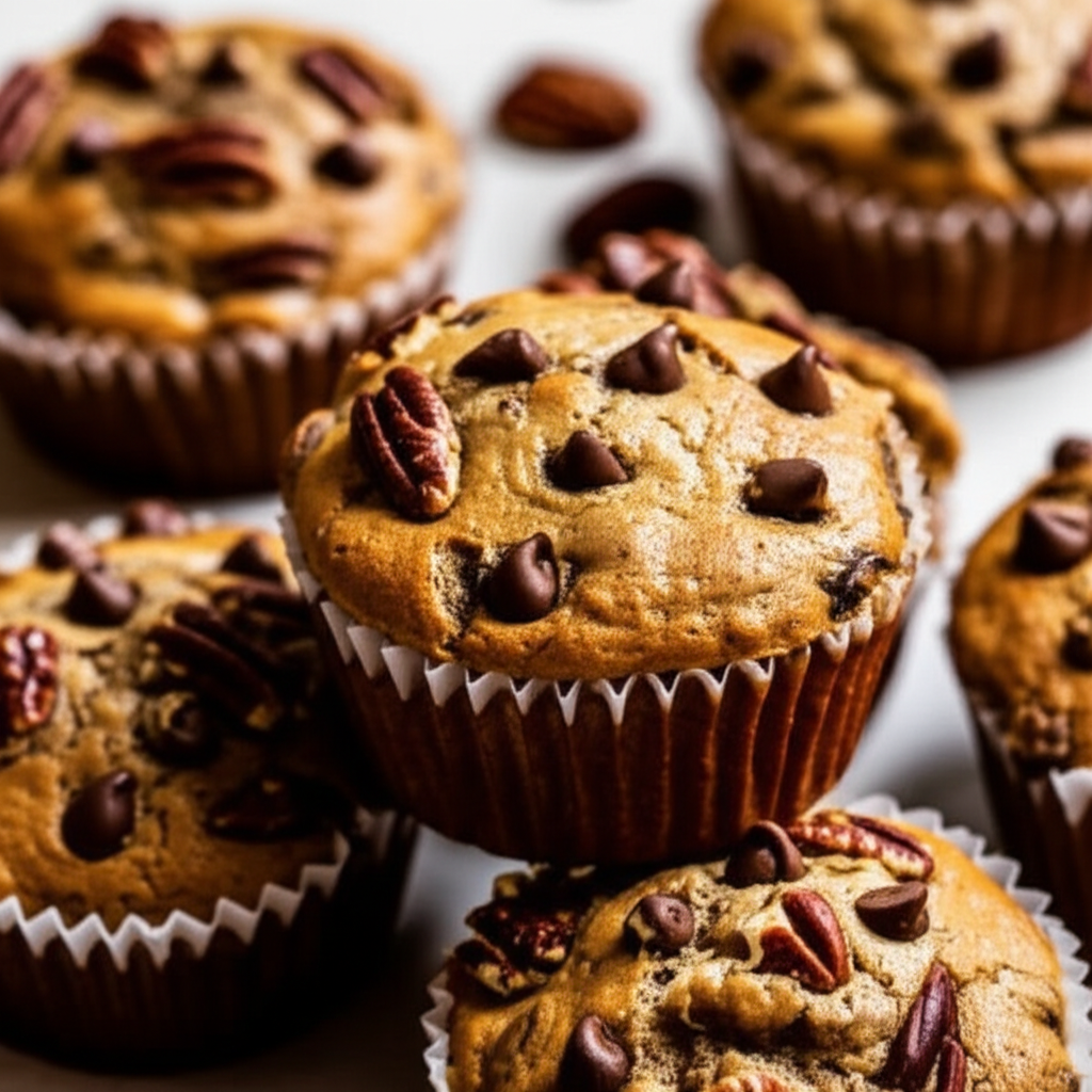 Banana Nut Peanut Butter Muffins image