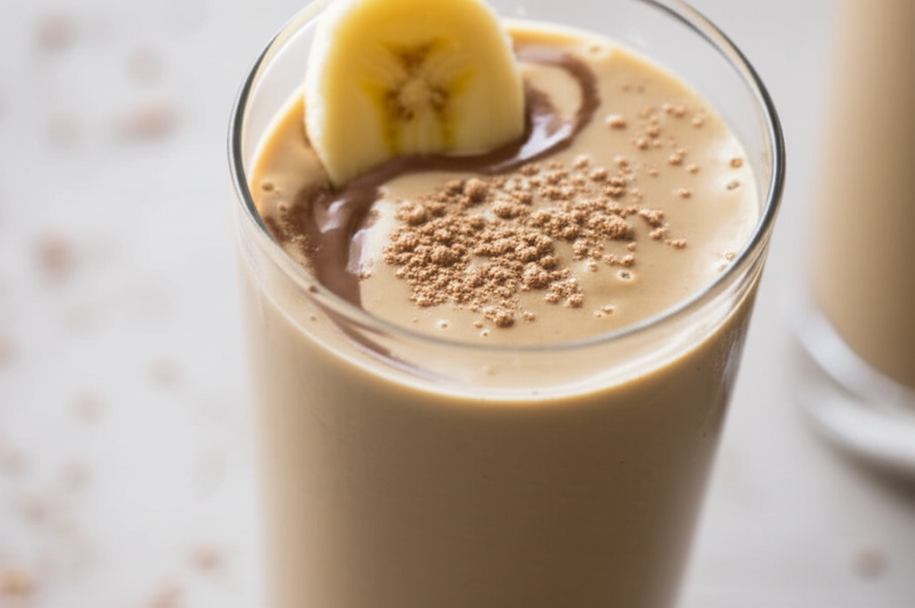 Banana Nutella Protein Shake image
