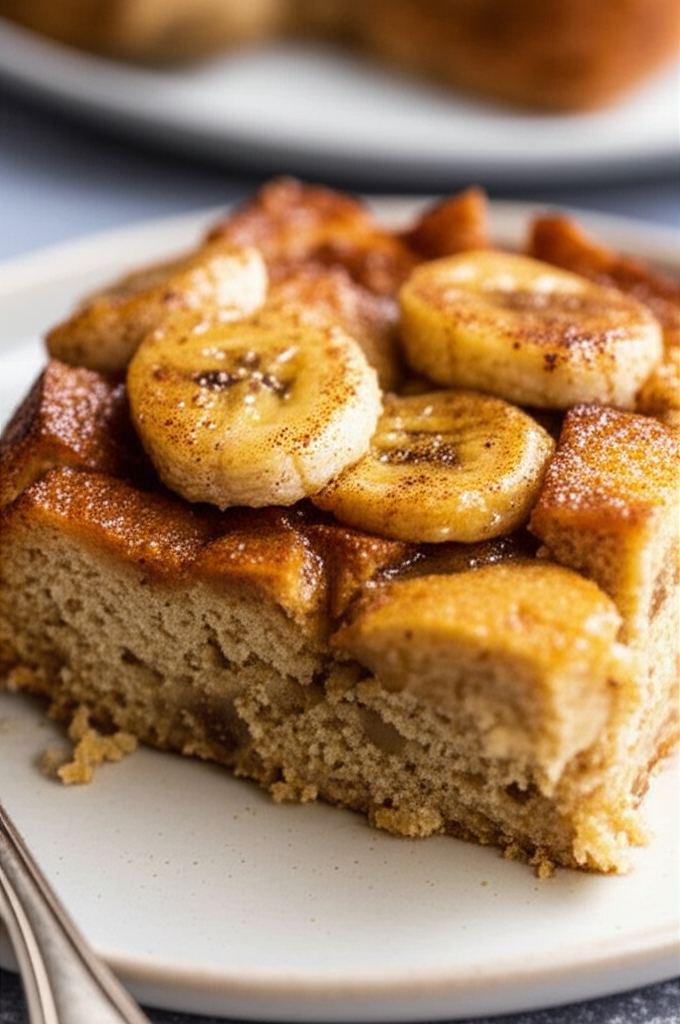 Banana Nutmeg Bread Pudding image