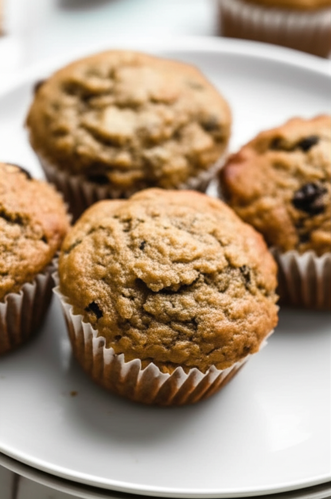 Banana Oat Bran Muffins With No Added Sugar image