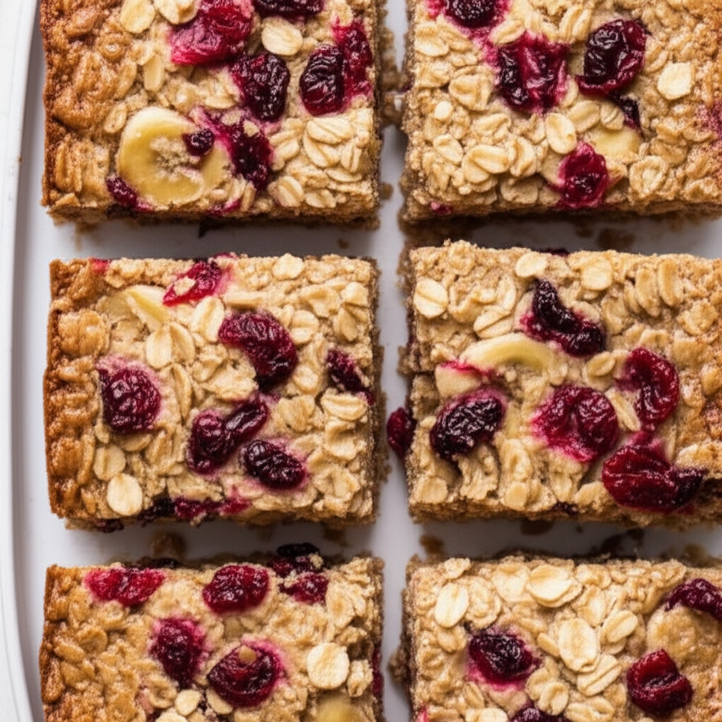 Banana Oat Breakfast Bars image