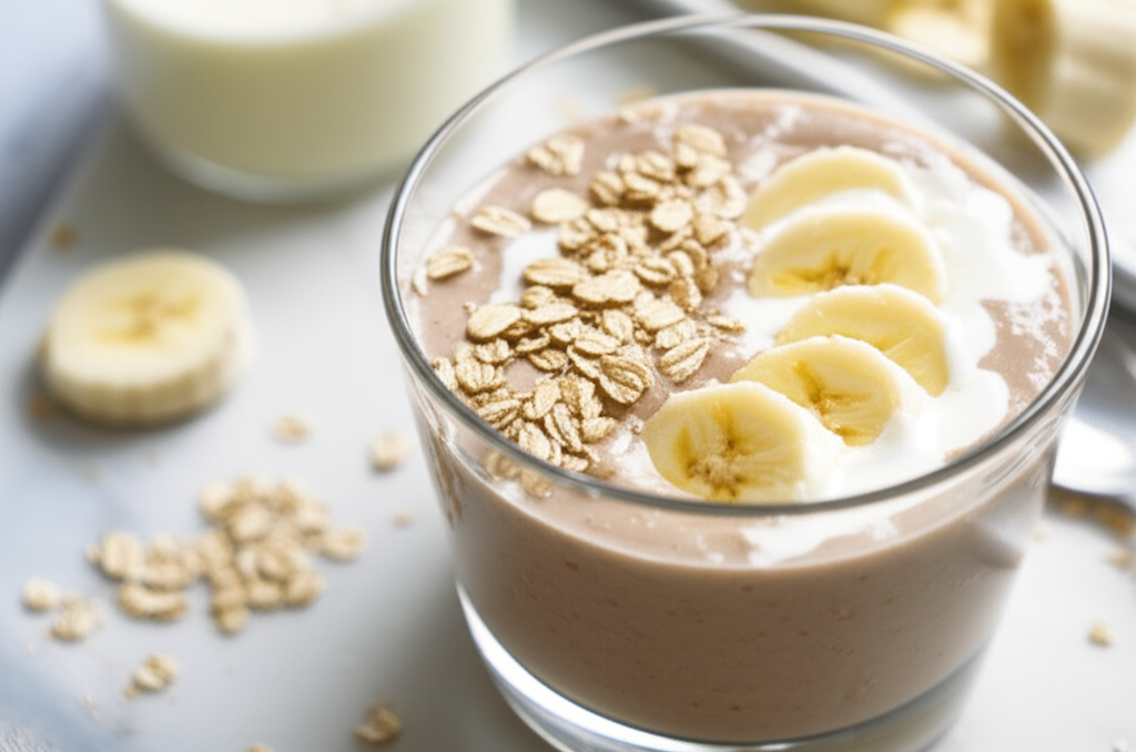 Banana Oat Breakfast Smoothie image