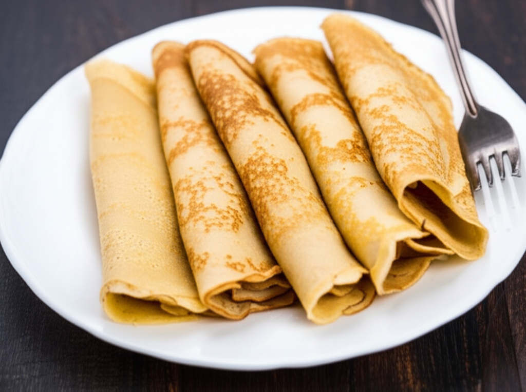 Banana Oat Crepes Gluten Free image