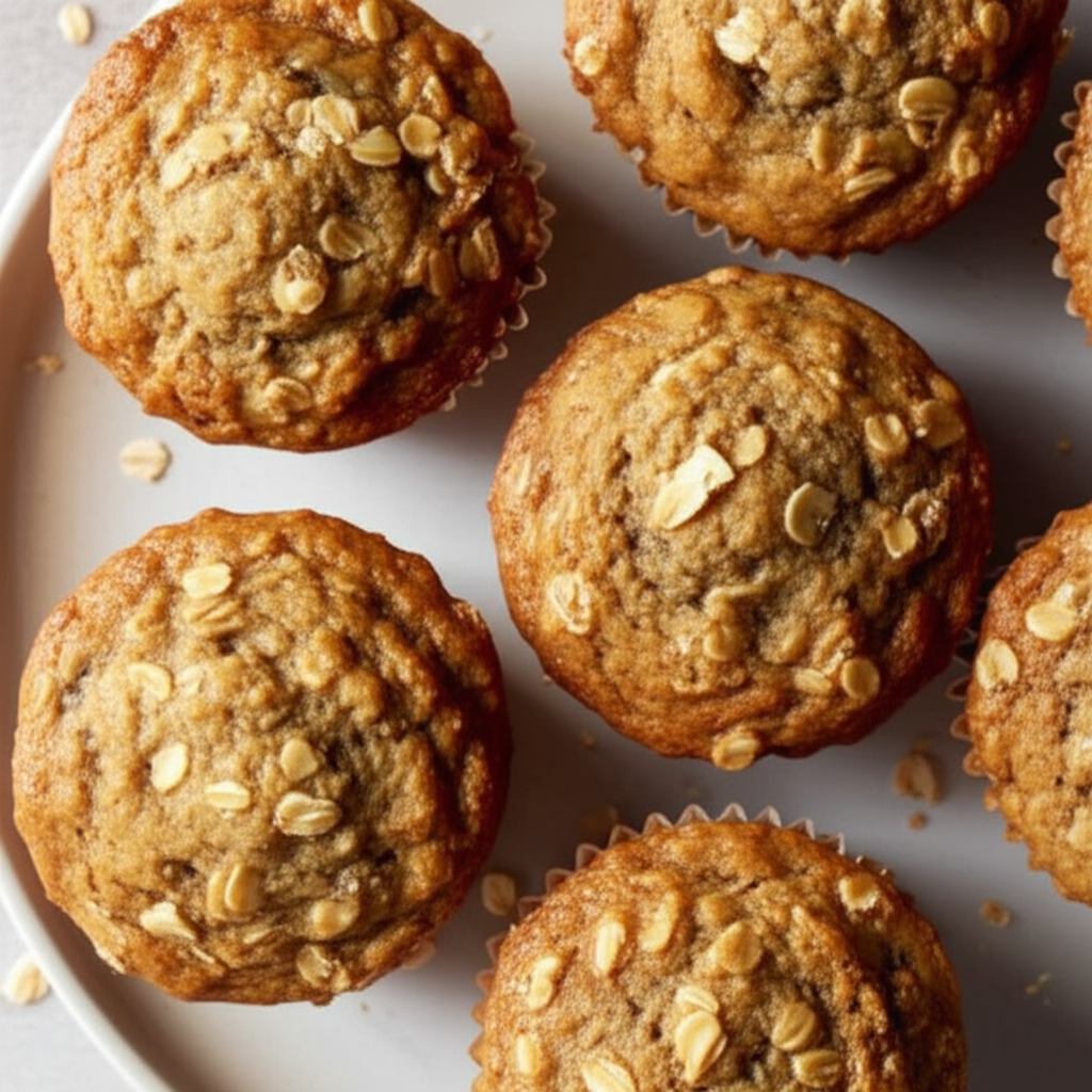 Banana Oat Muffins image