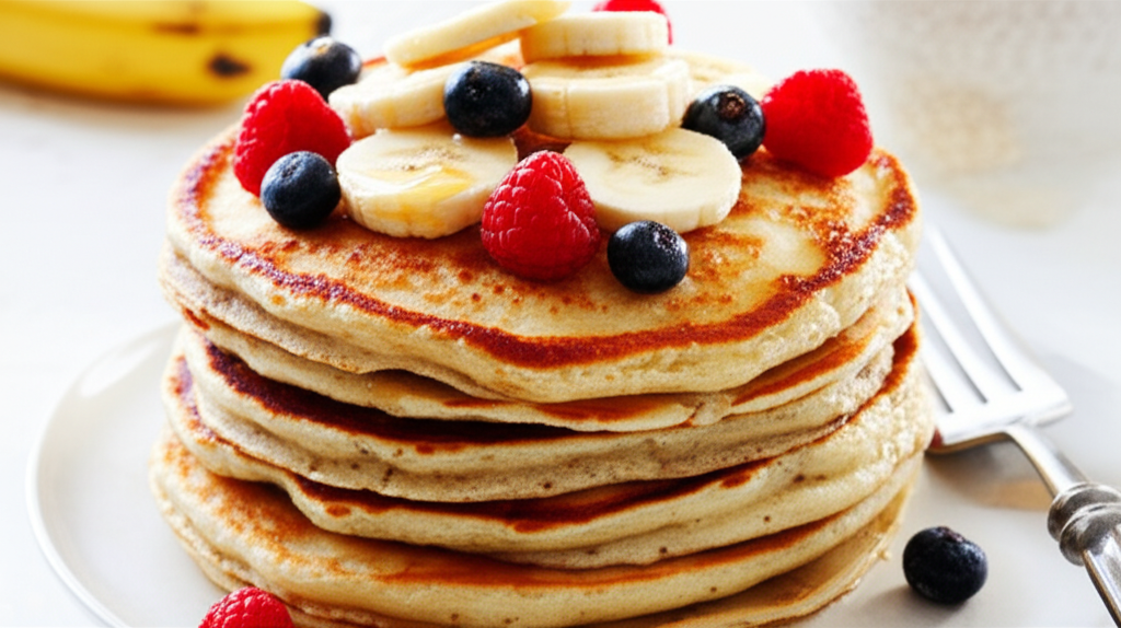 Banana Oat Pancakes image