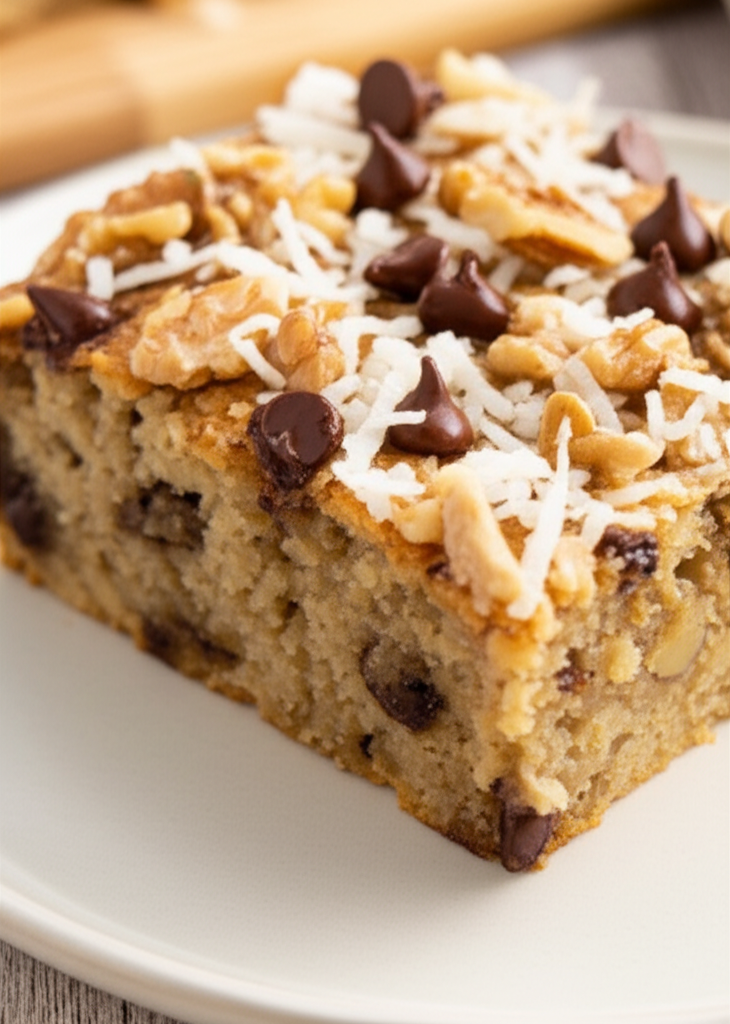 Banana Oatmeal Snack Cake image