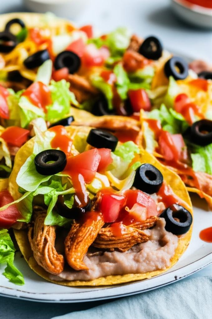 Quick Easy Chicken Tostadas image