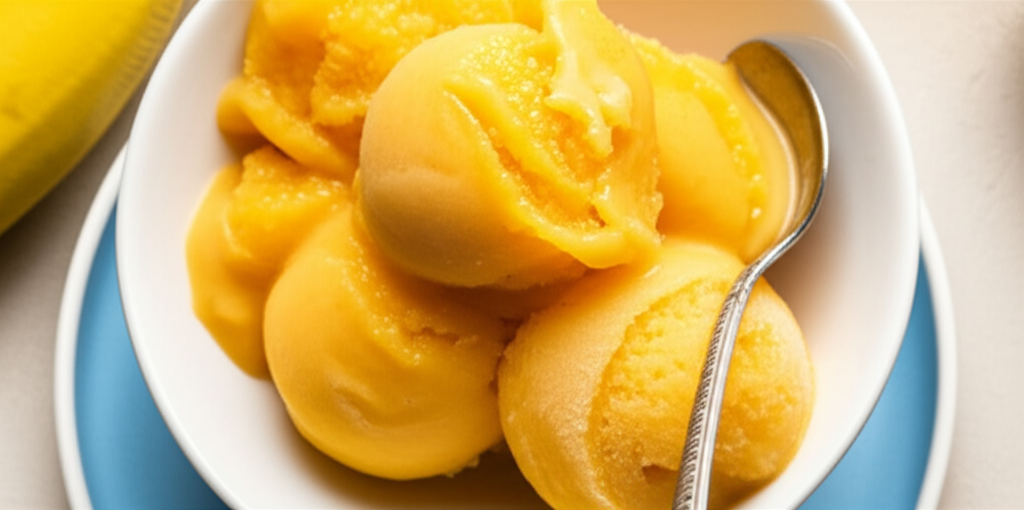Banana Orange Frozen Sorbet image