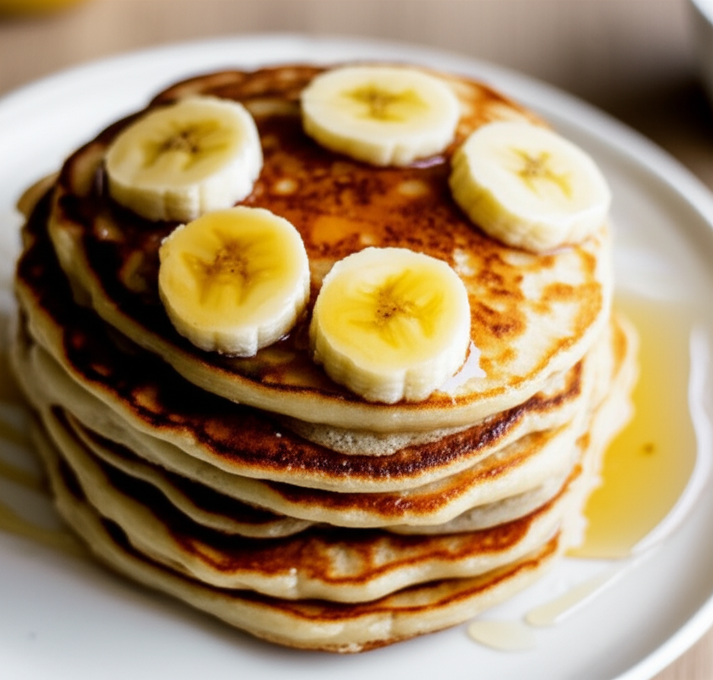 Banana Pancakes Eggless image