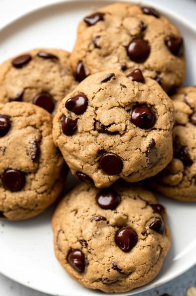 Banana Pb Choc Chip Cookies image