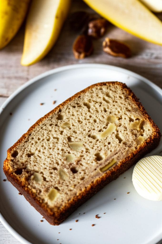 Banana Pear Bread With Dates