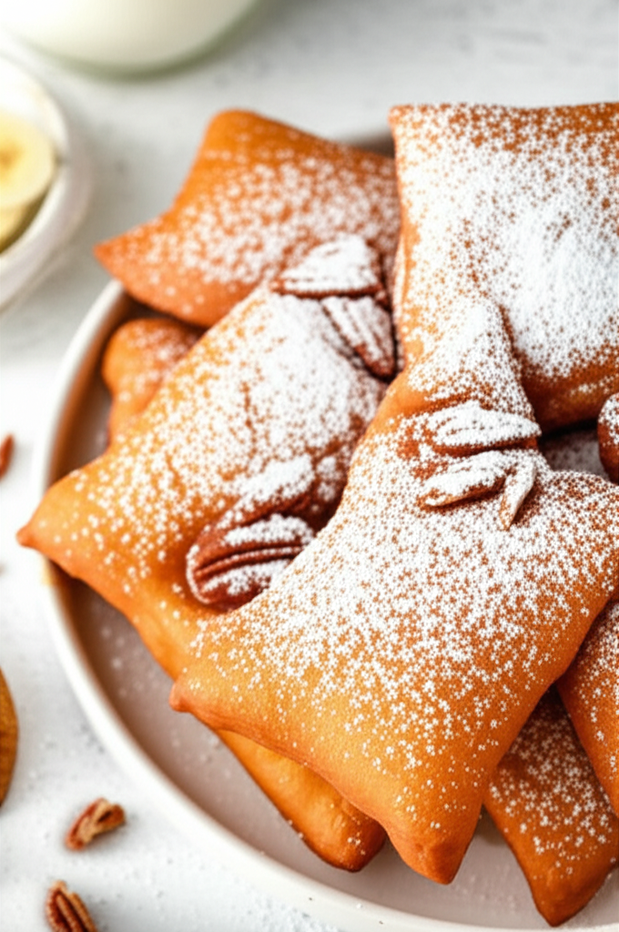 Banana Pecan Beignets image