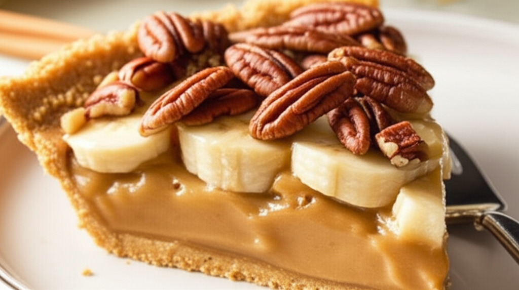 Banana Pecan Butterscotch Pie image