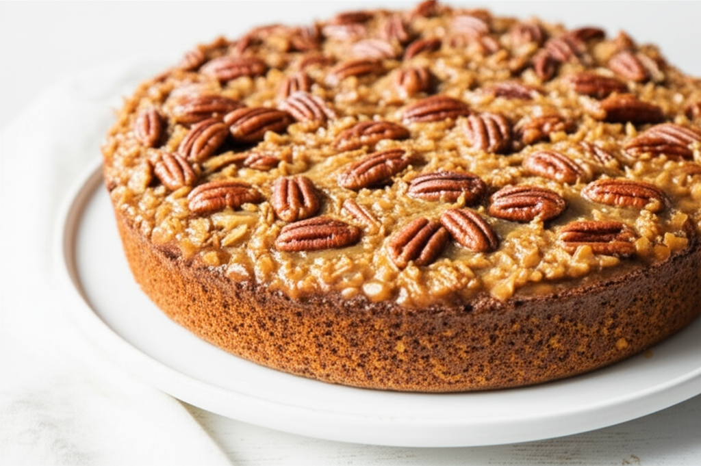 Banana Pecan Oatmeal Cake image