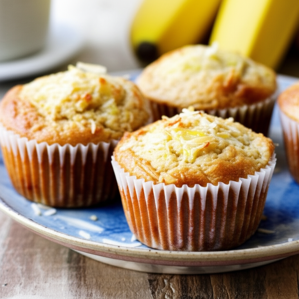 Banana Pia Colada Muffins image