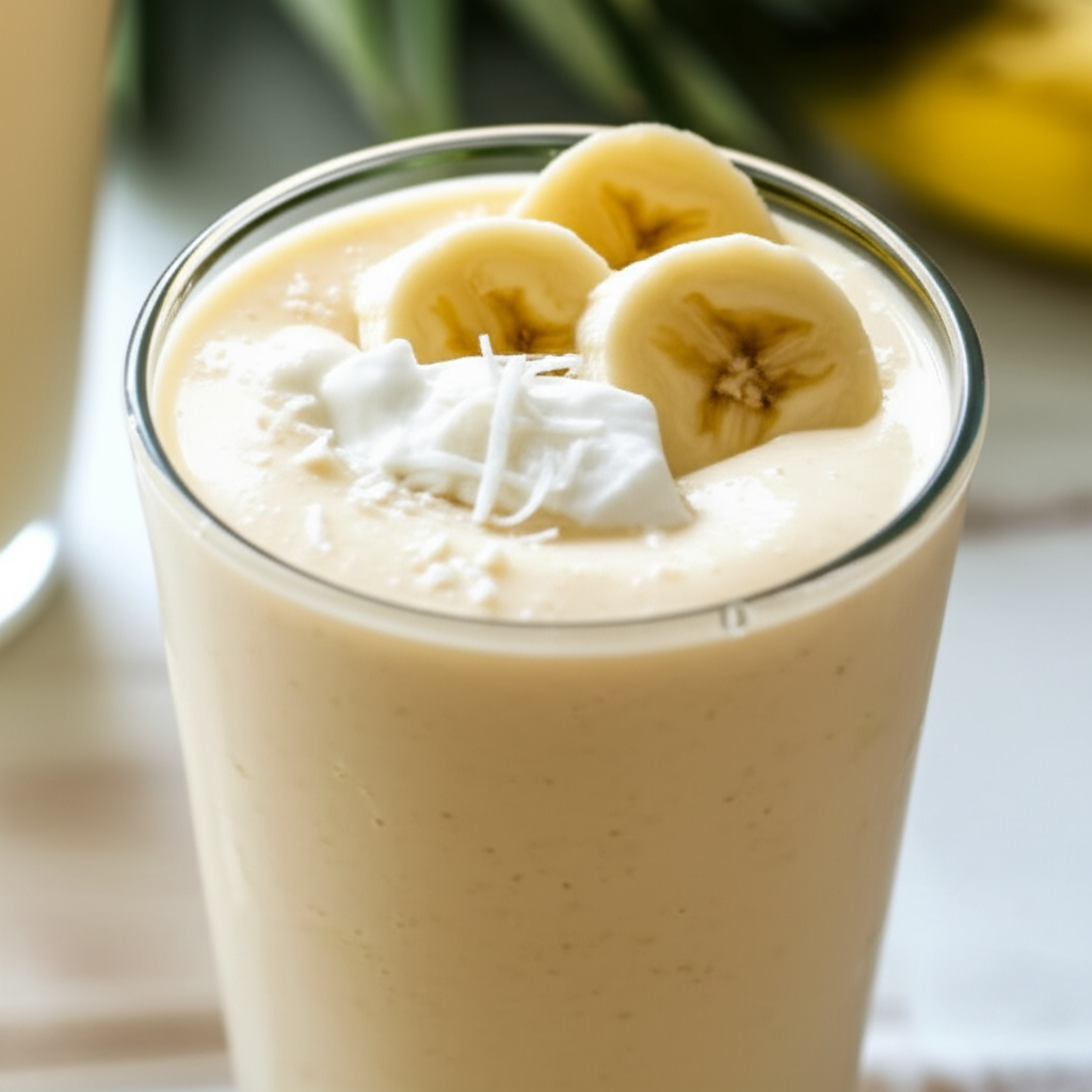 Banana Pina Colada Smoothie image