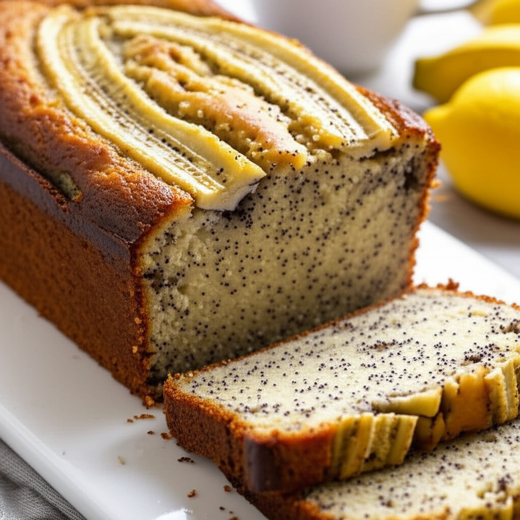 Banana Poppy Seed Quick Bread image