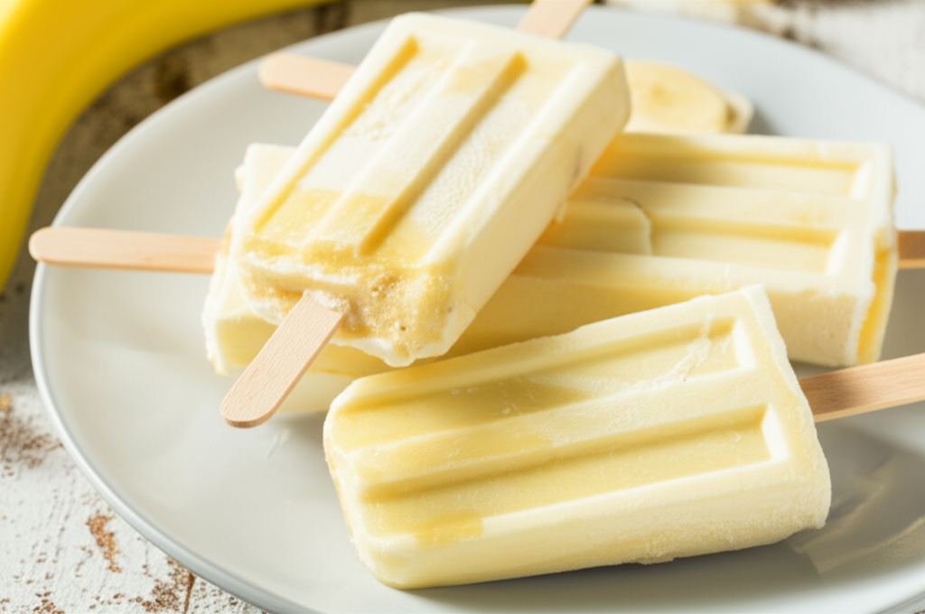 Banana Popsicles image