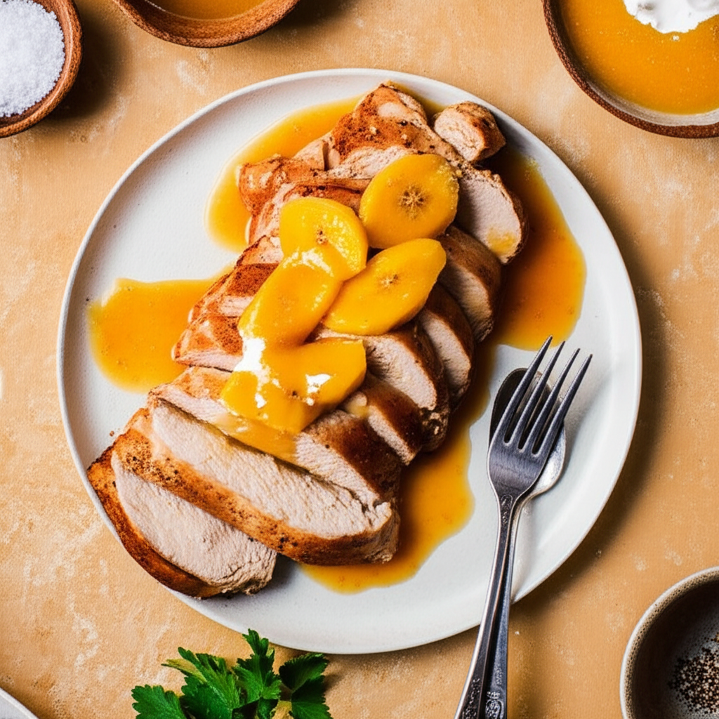 Banana Pork In Orange Sauce image