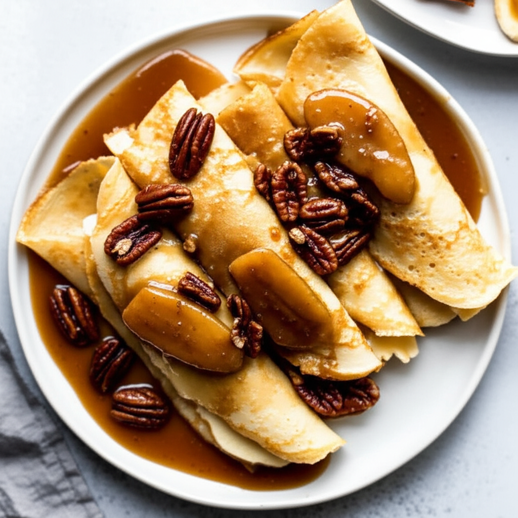 Banana Praline Crepes image
