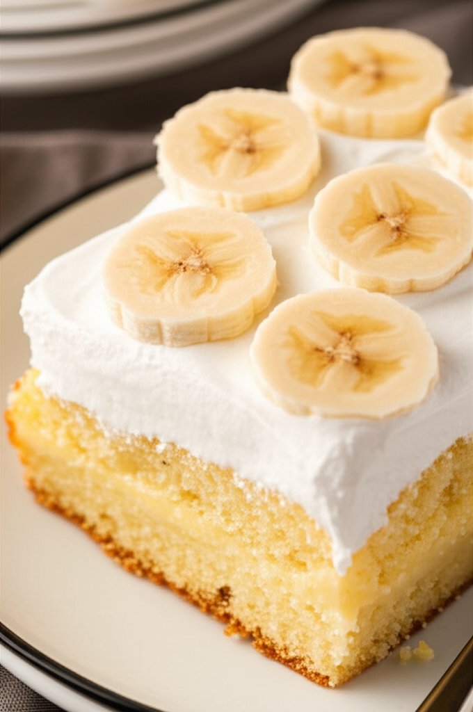 Banana Pudding Poke Cake image