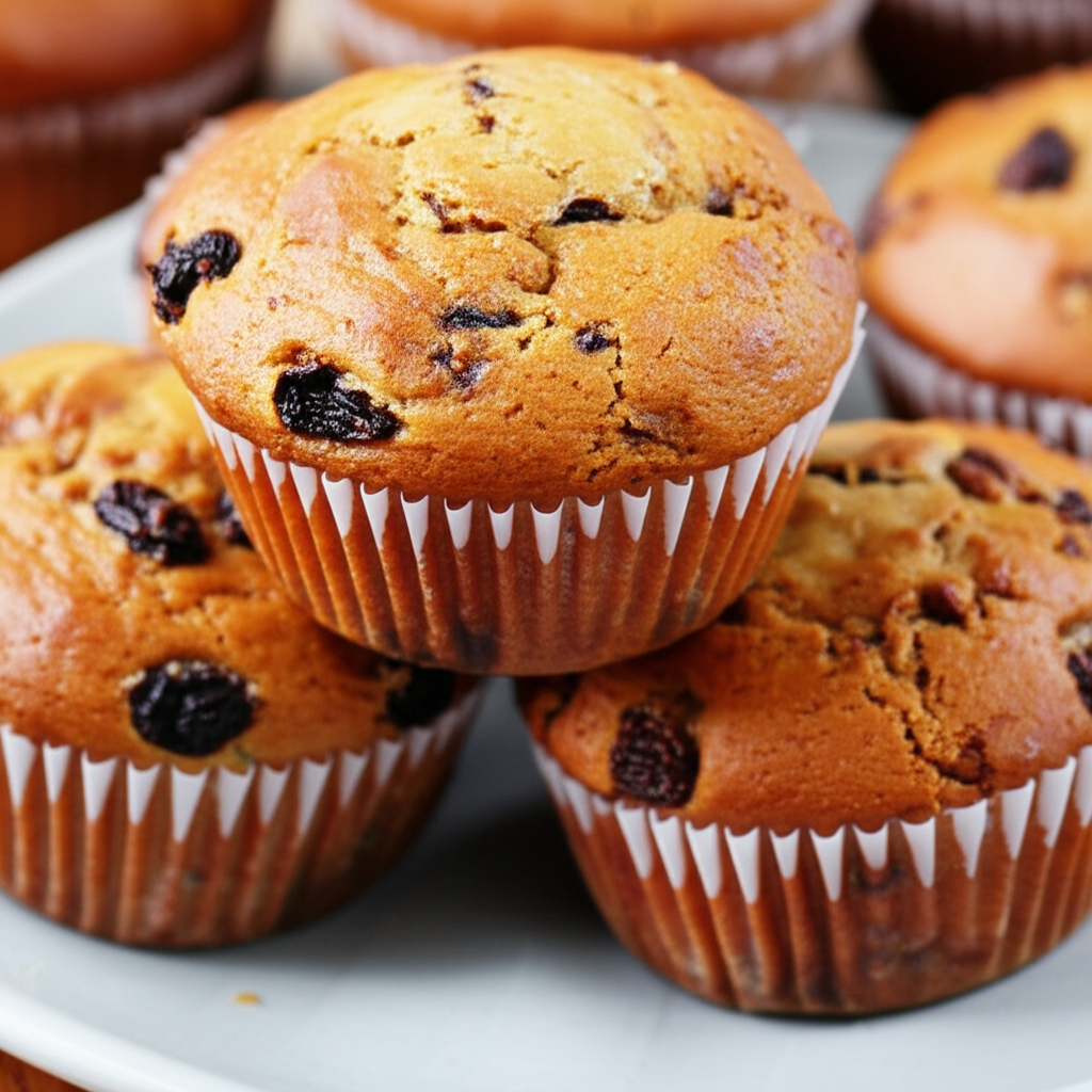 Banana Raisin Muffins image